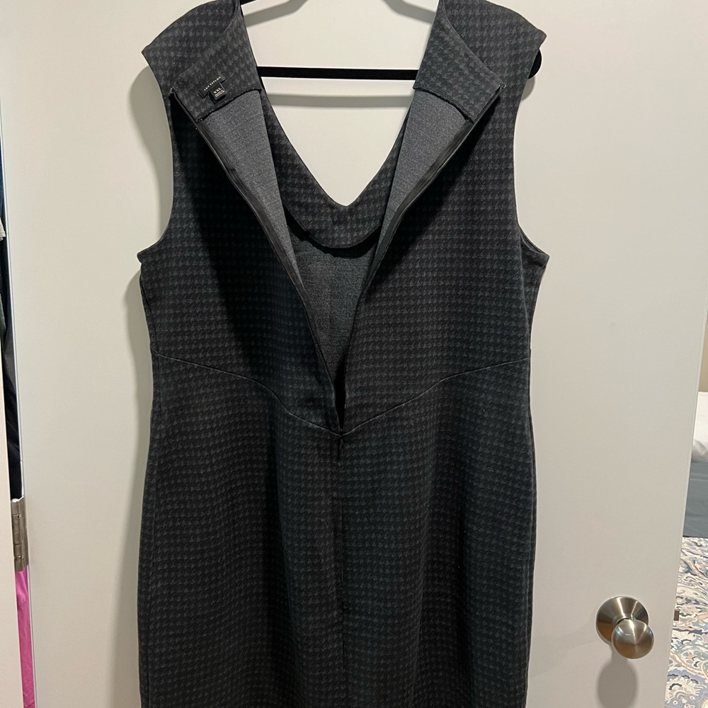 a houndstooth jumper..